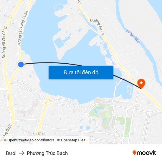 Bưởi to Phường Trúc Bạch map