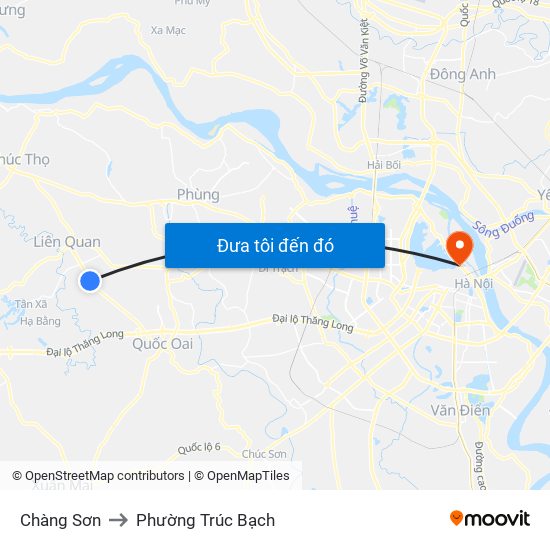Chàng Sơn to Phường Trúc Bạch map