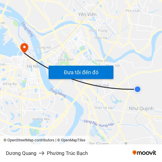 Dương Quang to Phường Trúc Bạch map