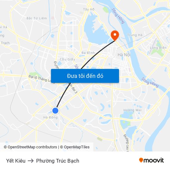 Yết Kiêu to Phường Trúc Bạch map