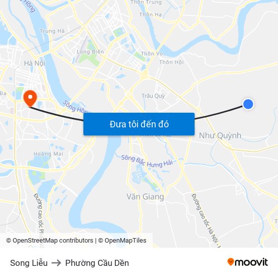 Song Liễu to Phường Cầu Dền map