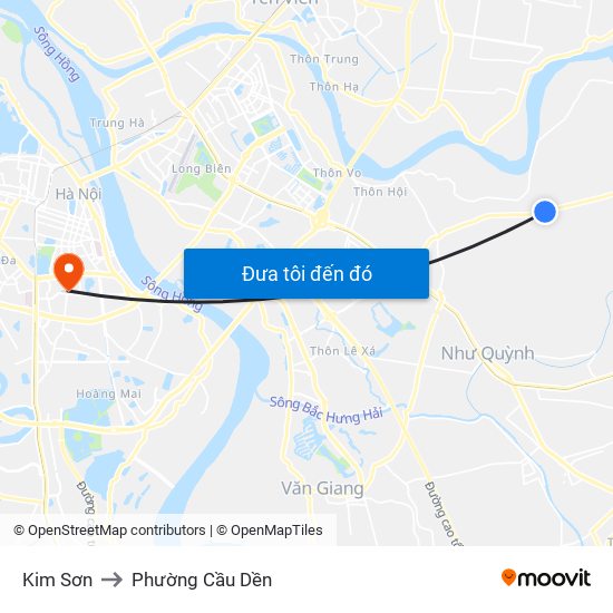 Kim Sơn to Phường Cầu Dền map