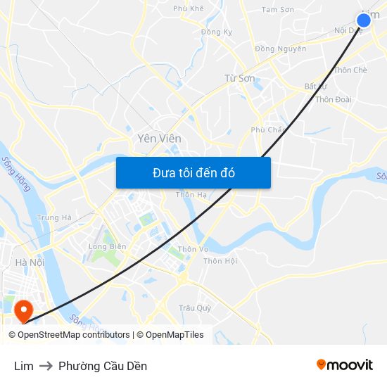 Lim to Phường Cầu Dền map