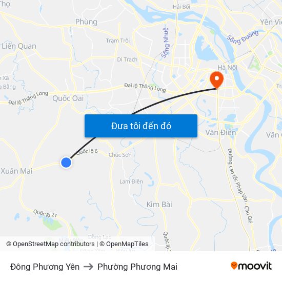 Đông Phương Yên to Phường Phương Mai map