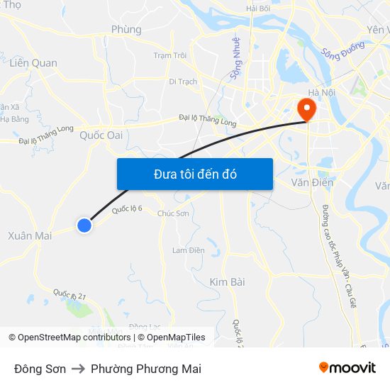 Đông Sơn to Phường Phương Mai map