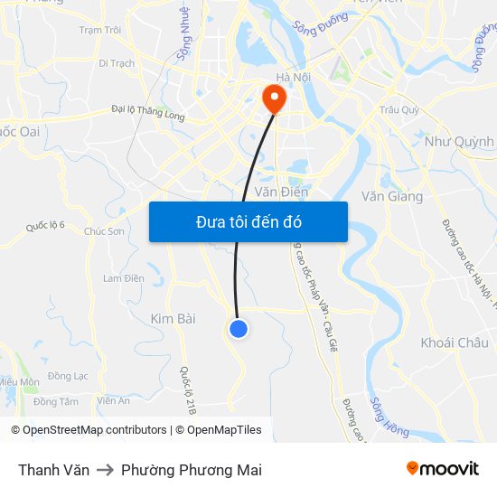 Thanh Văn to Phường Phương Mai map
