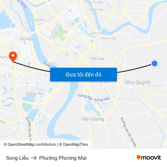Song Liễu to Phường Phương Mai map