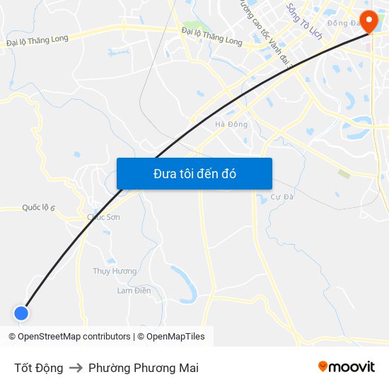 Tốt Động to Phường Phương Mai map