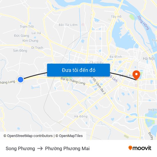 Song Phương to Phường Phương Mai map