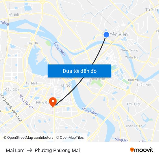 Mai Lâm to Phường Phương Mai map