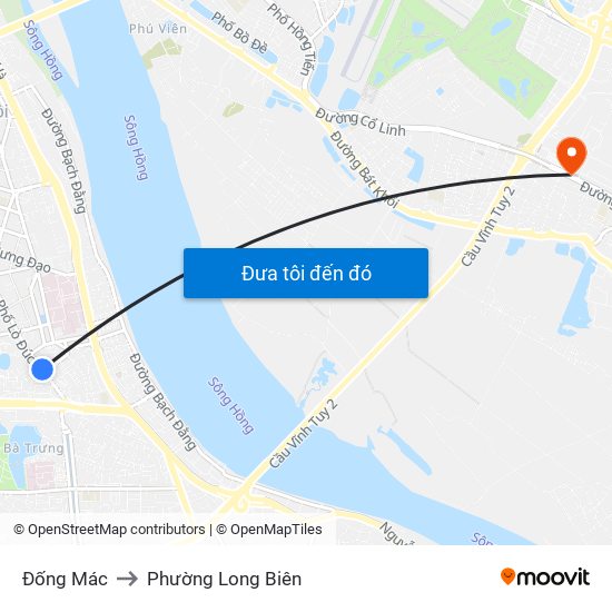 Đống Mác to Phường Long Biên map