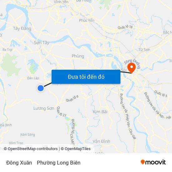 Đông Xuân to Phường Long Biên map