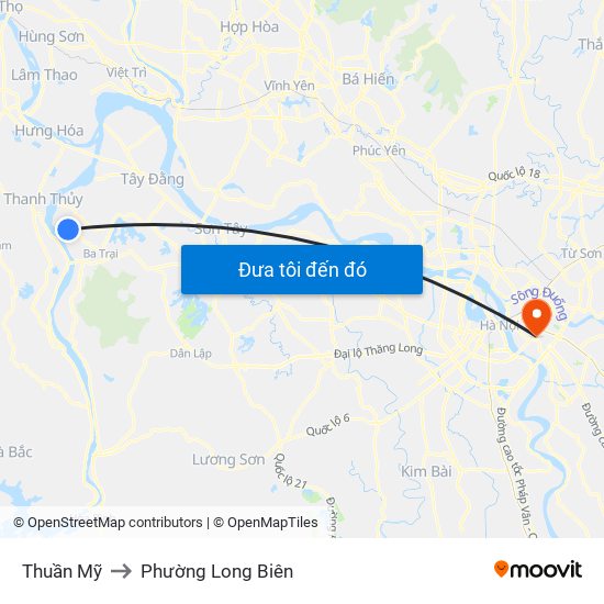 Thuần Mỹ to Phường Long Biên map