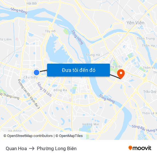 Quan Hoa to Phường Long Biên map