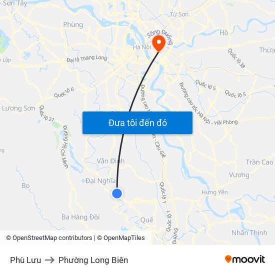 Phù Lưu to Phường Long Biên map