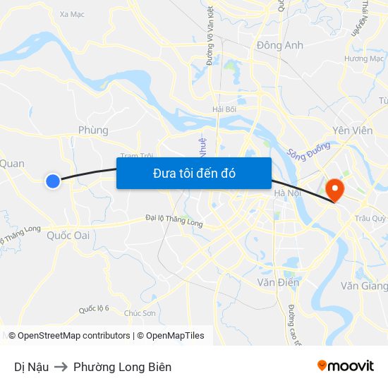 Dị Nậu to Phường Long Biên map