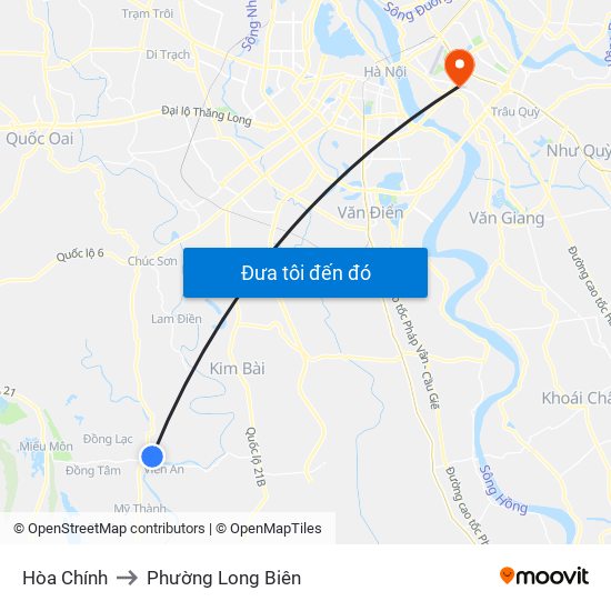 Hòa Chính to Phường Long Biên map