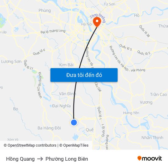 Hồng Quang to Phường Long Biên map