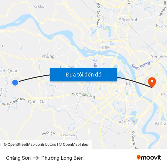 Chàng Sơn to Phường Long Biên map