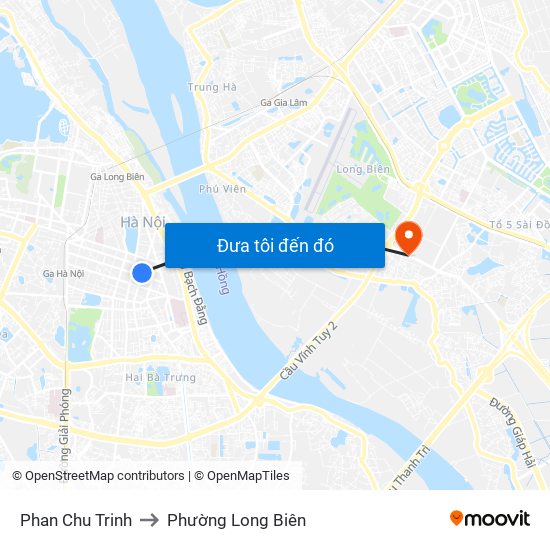Phan Chu Trinh to Phường Long Biên map