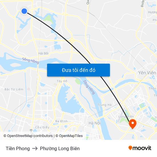 Tiền Phong to Phường Long Biên map