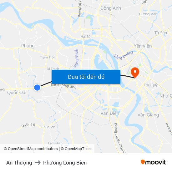 An Thượng to Phường Long Biên map