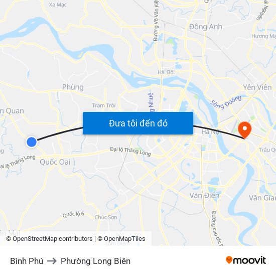 Bình Phú to Phường Long Biên map