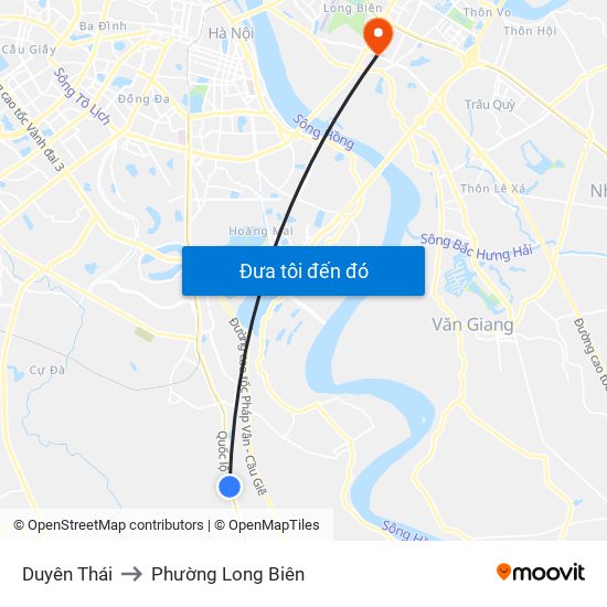 Duyên Thái to Phường Long Biên map