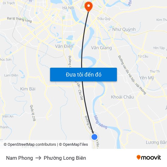 Nam Phong to Phường Long Biên map