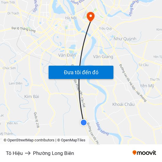 Tô Hiệu to Phường Long Biên map