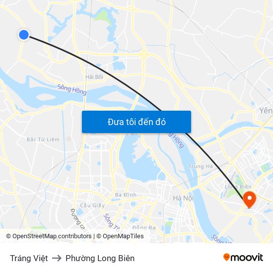 Tráng Việt to Phường Long Biên map