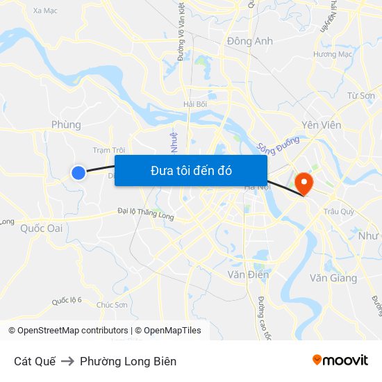Cát Quế to Phường Long Biên map