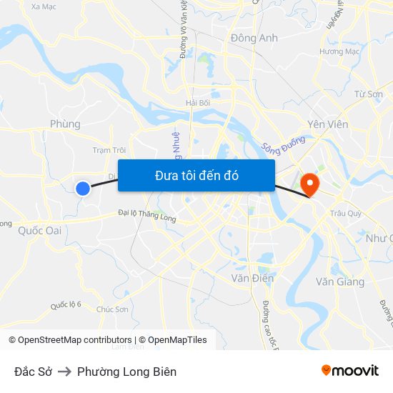 Đắc Sở to Phường Long Biên map