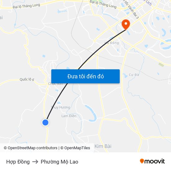 Hợp Đồng to Phường Mộ Lao map