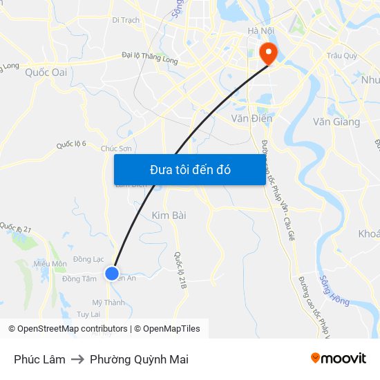 Phúc Lâm to Phường Quỳnh Mai map