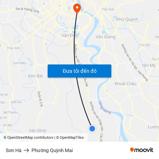 Sơn Hà to Phường Quỳnh Mai map