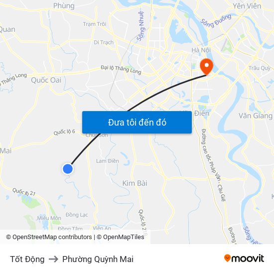 Tốt Động to Phường Quỳnh Mai map