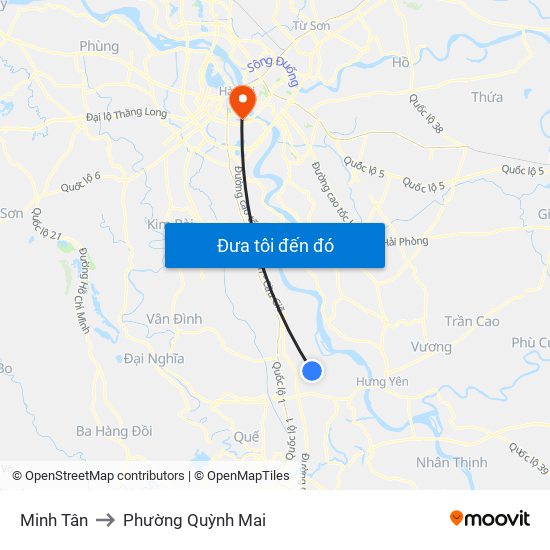 Minh Tân to Phường Quỳnh Mai map