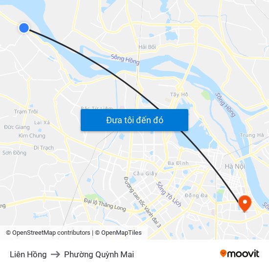 Liên Hồng to Phường Quỳnh Mai map