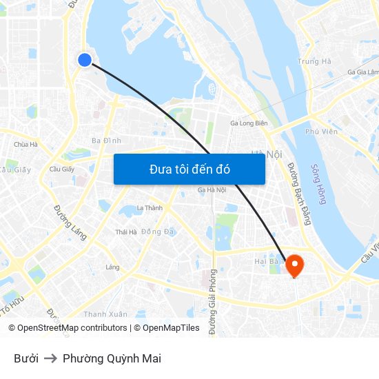 Bưởi to Phường Quỳnh Mai map