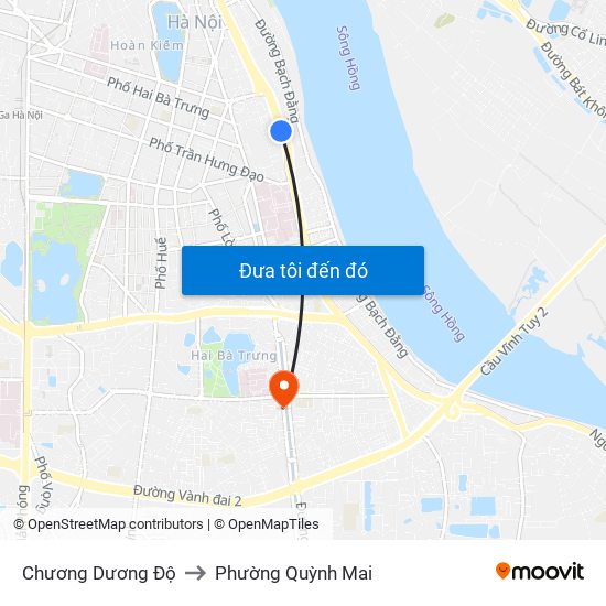 Chương Dương Độ to Phường Quỳnh Mai map