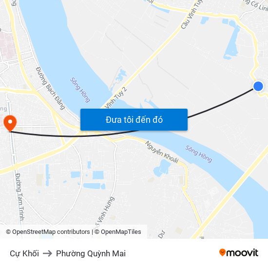 Cự Khối to Phường Quỳnh Mai map