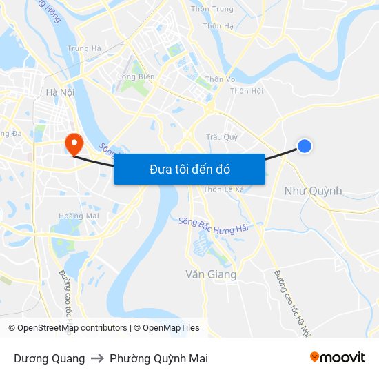 Dương Quang to Phường Quỳnh Mai map