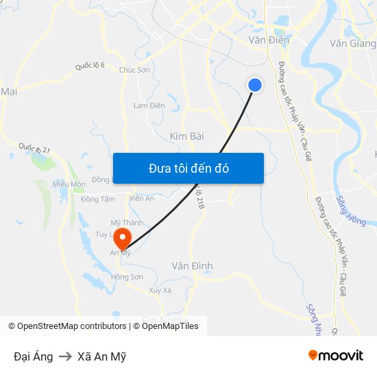 Đại Áng to Xã An Mỹ map