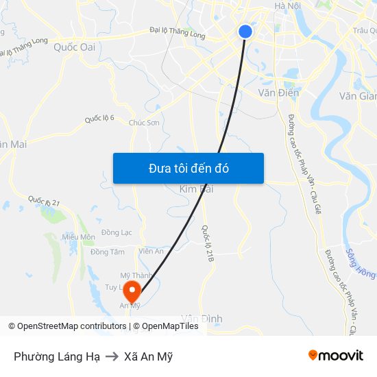 Phường Láng Hạ to Xã An Mỹ map