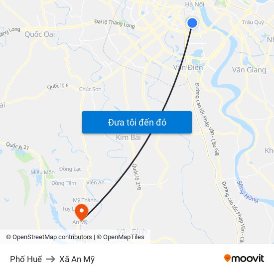 Phố Huế to Xã An Mỹ map