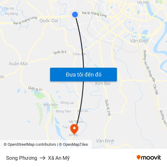 Song Phương to Xã An Mỹ map