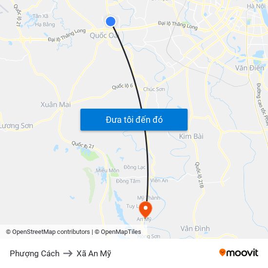 Phượng Cách to Xã An Mỹ map