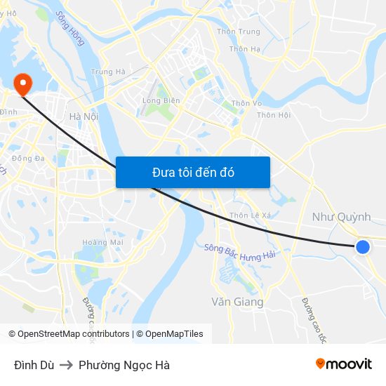 Đình Dù to Phường Ngọc Hà map