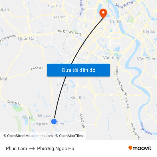 Phúc Lâm to Phường Ngọc Hà map